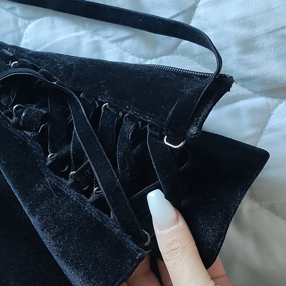 Velvet Babydoll Pleaser Boots - Picture 12 of 15